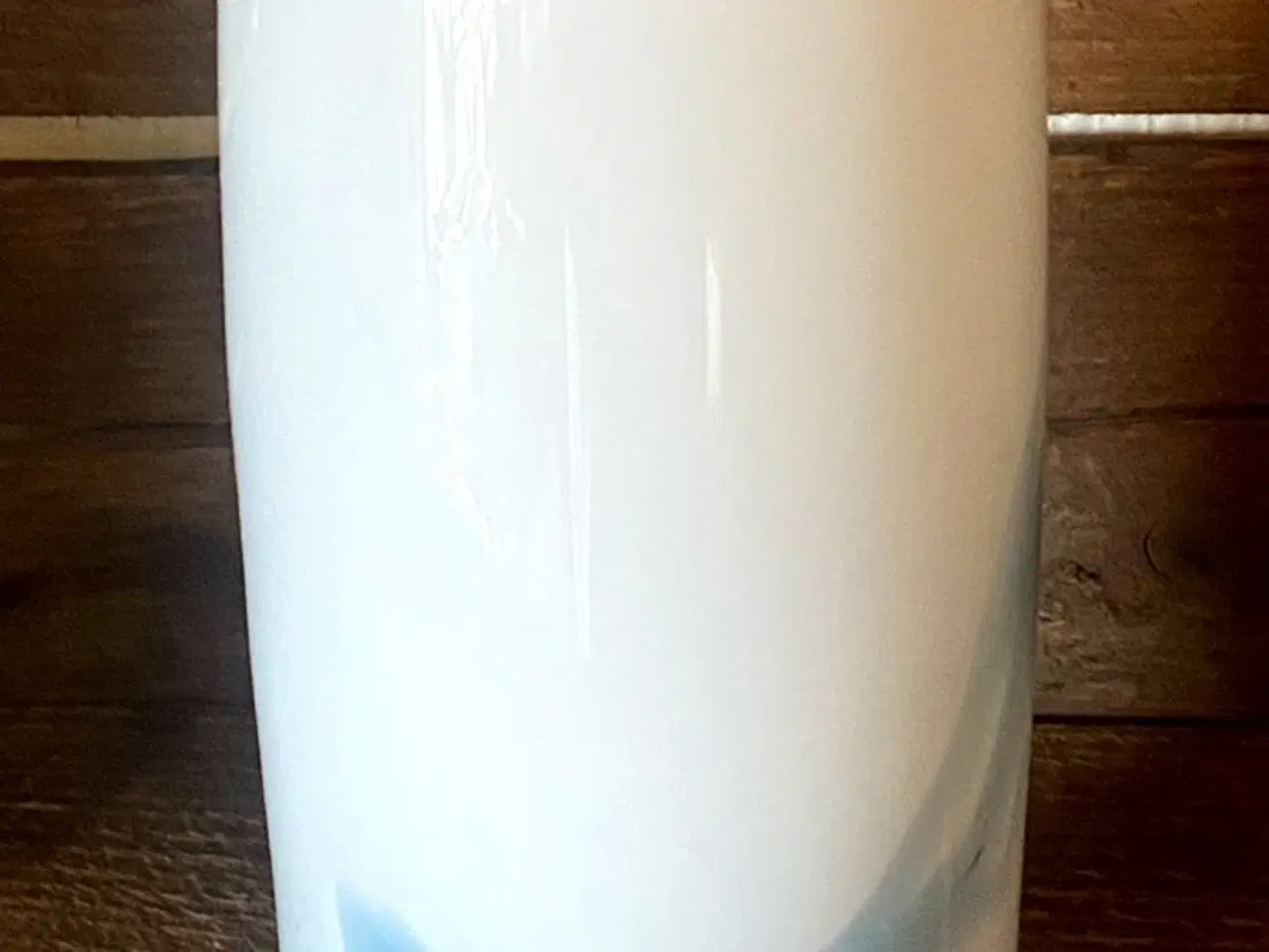 Billede 1 - * Holmegaard; Vase - Atlantis med blå striber af M