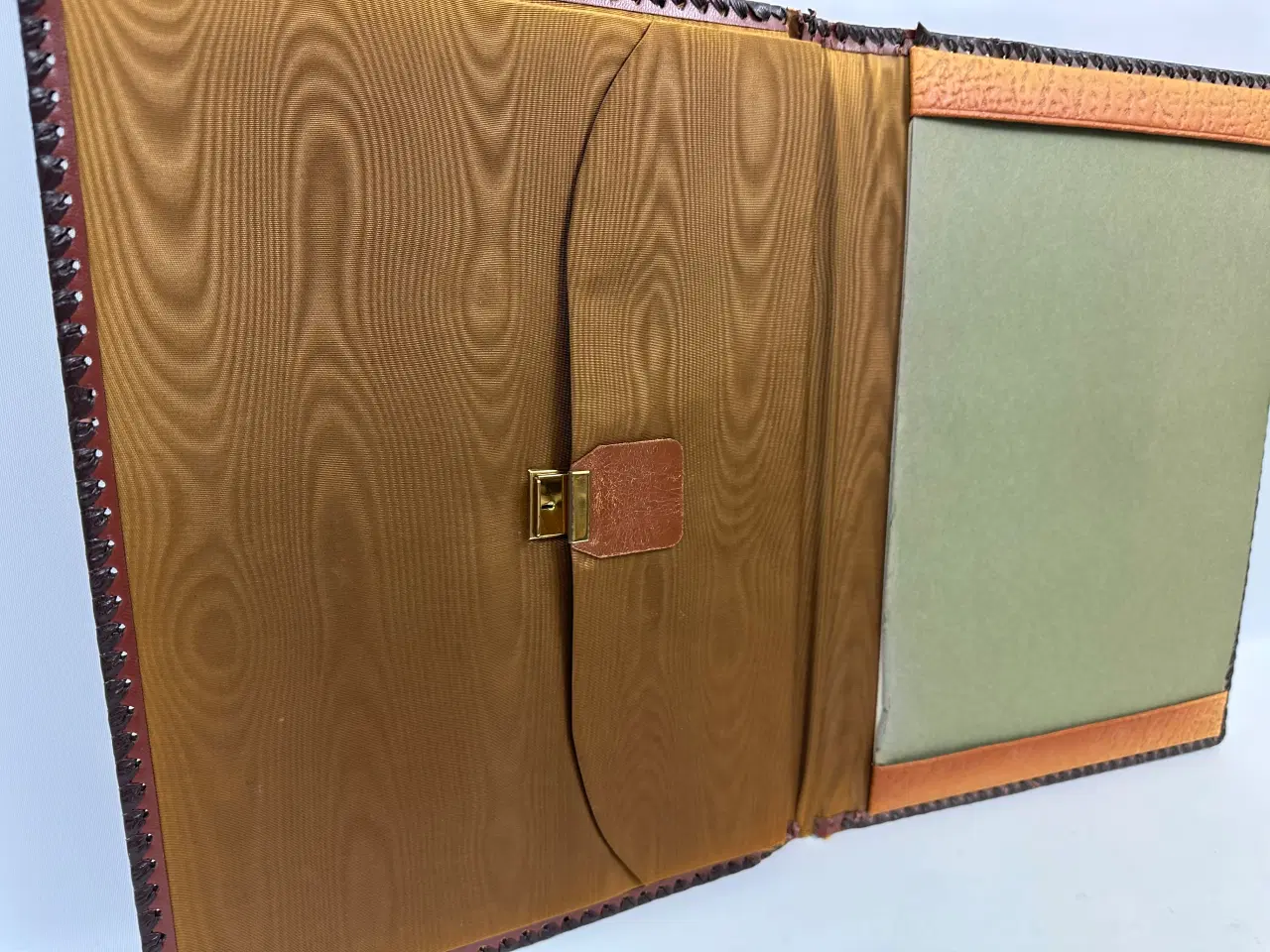 Billede 2 - Retro dokumentmappe i kernelæder