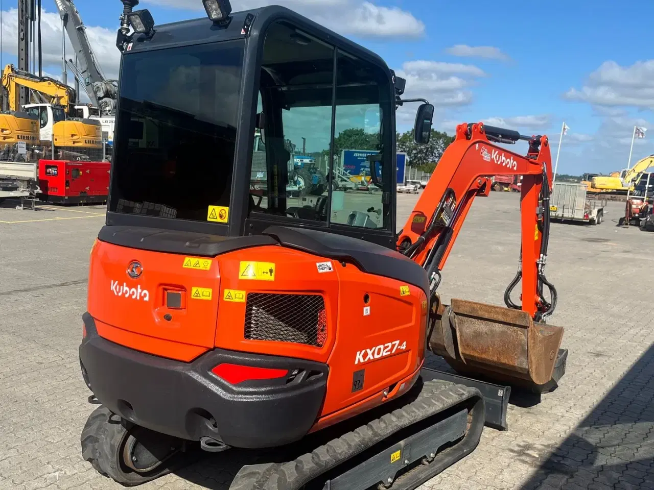 Billede 4 - Kubota kx027-4 Engcon rotortilt, Centralsmørring mm.