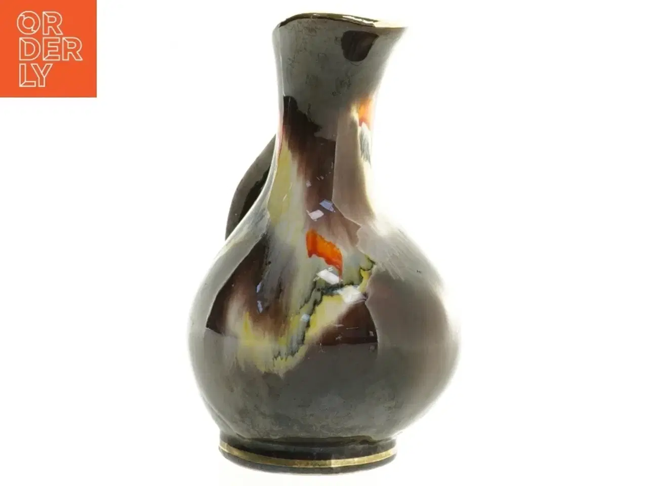 Billede 4 - Keramikvase/kande (str. 14,5 x 11 x 9 cm)