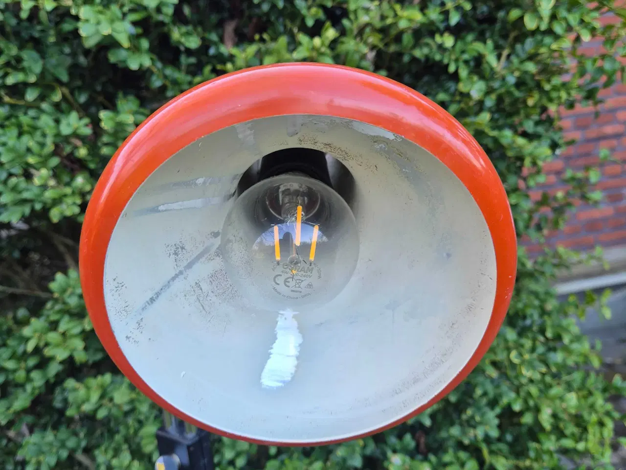 Billede 13 - Usædvanlig orange gulvlampe med den rette patina