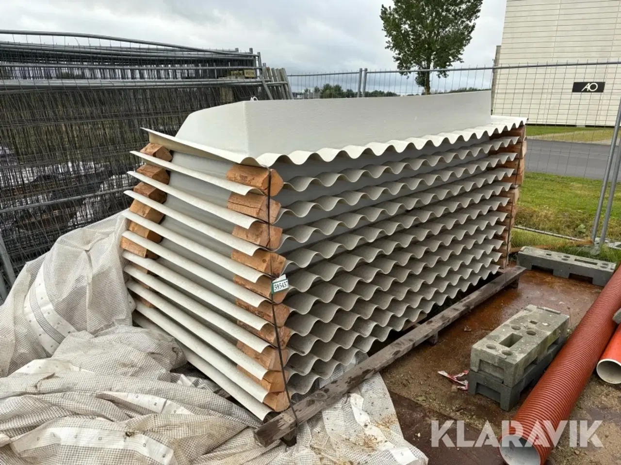 Billede 2 - Tagplade B9S glasfiber inddækning ovenlys