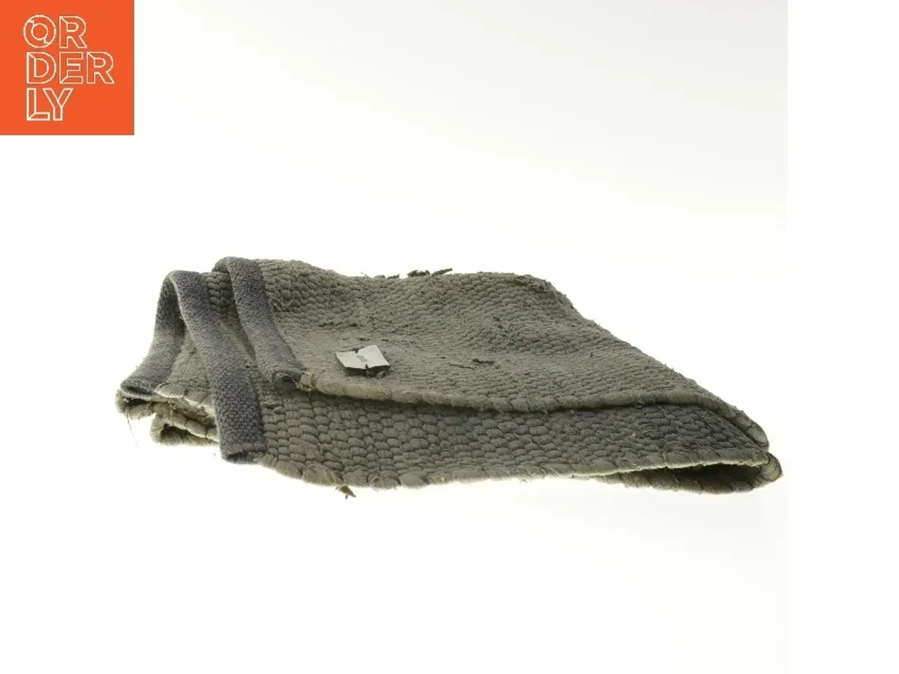 Billede 3 - Grå bomuldstæppe 140x60 cm fra Rug Solid (str. 140x60 cm)