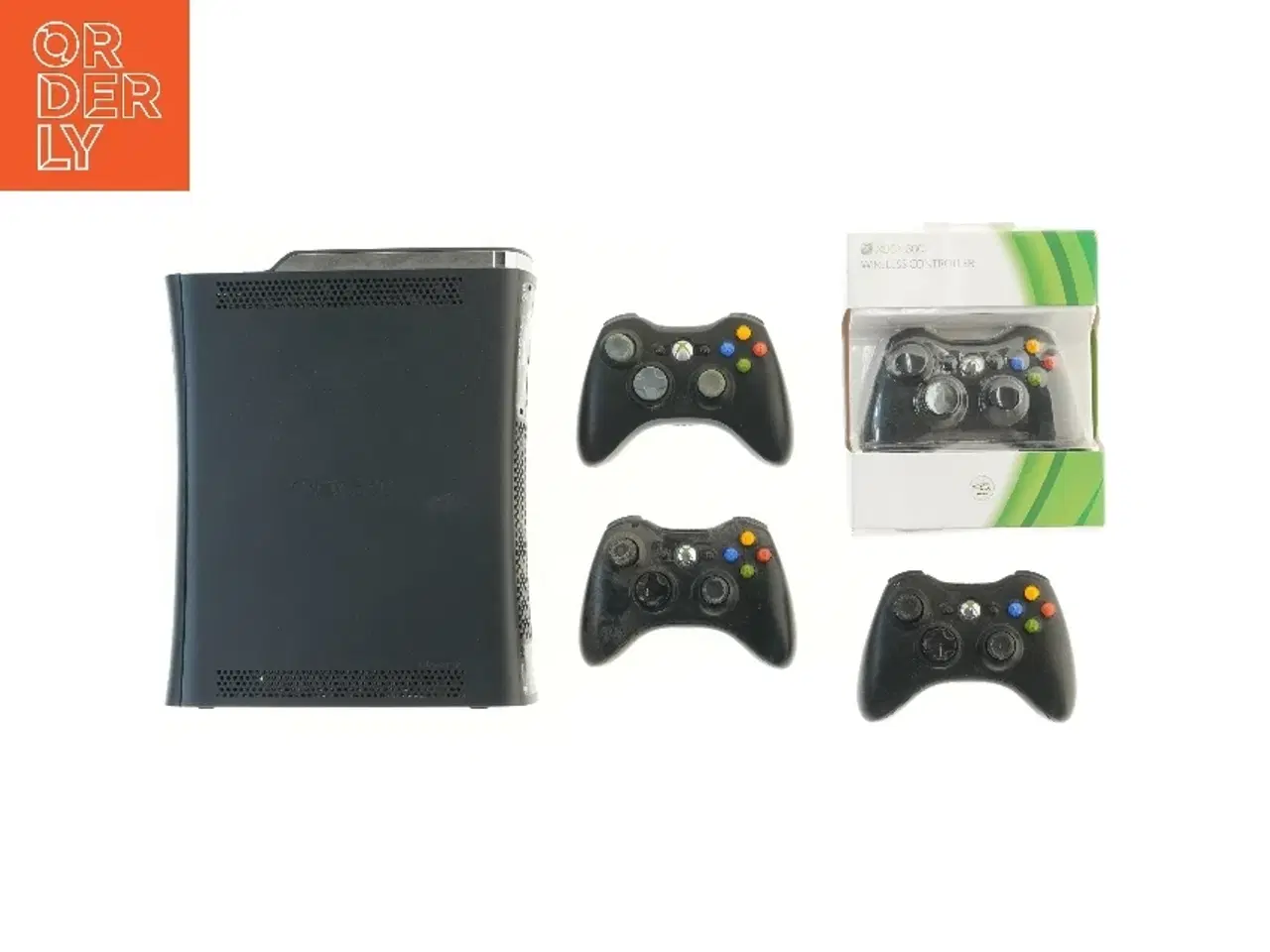 Billede 1 - Xbox 360 konsol og controllere fra Microsoft (str. 32x26 cm)
