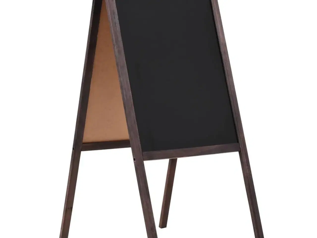 Billede 1 - Dobbeltsidet tavle cedertræ fritstående 40 x 60 cm