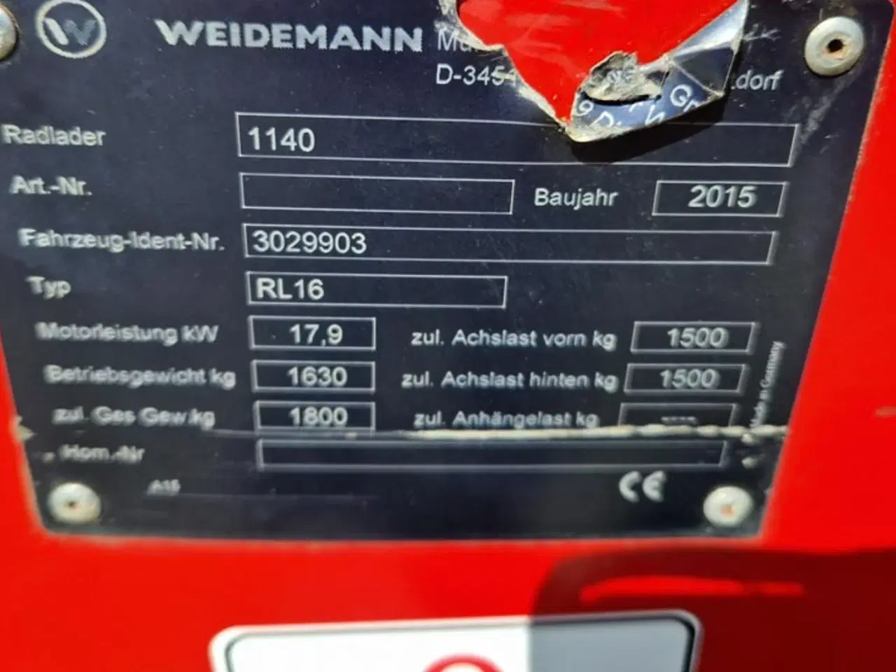 Billede 14 - Weidemann 1140 PLUS