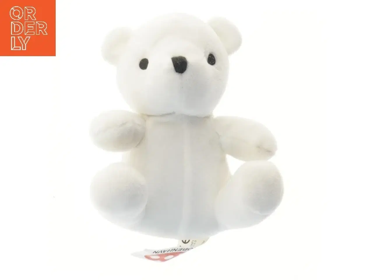 Billede 1 - Hvid teddy bamse fra Zoo København fra Zoo København (str. 15 cm)