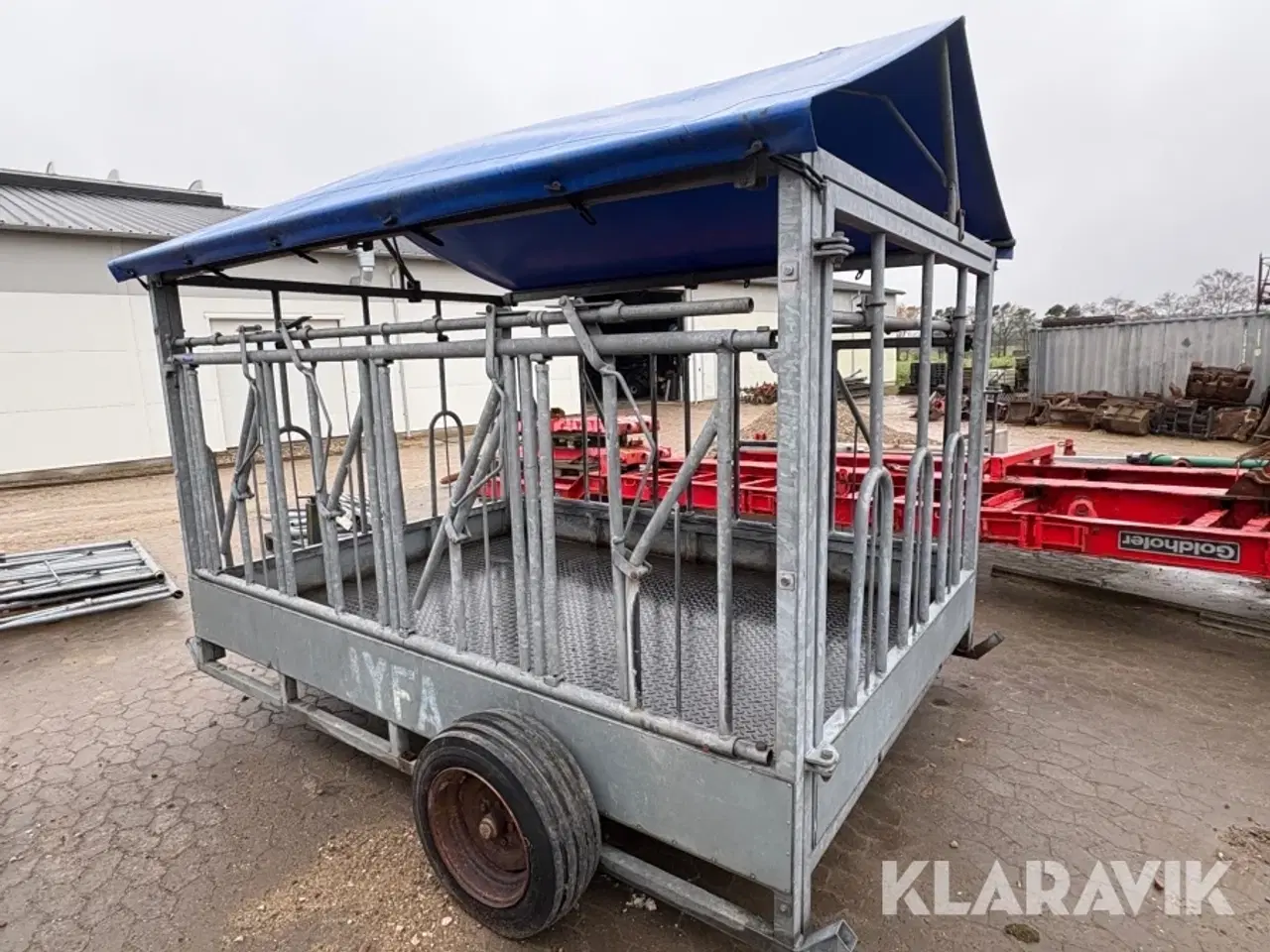 Billede 4 - Mobil foderhæk Jyfa inklusive ekstra sidefag og diverse