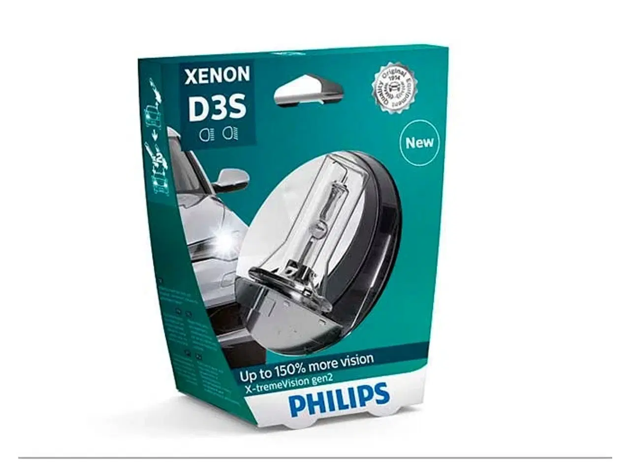Billede 1 - Philips X-tremeVision D3S 35W 42V + 150% Gen2. - 1 stk.