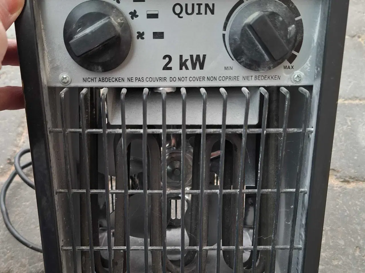 Billede 1 - Industrivarmeblæser 2000 W