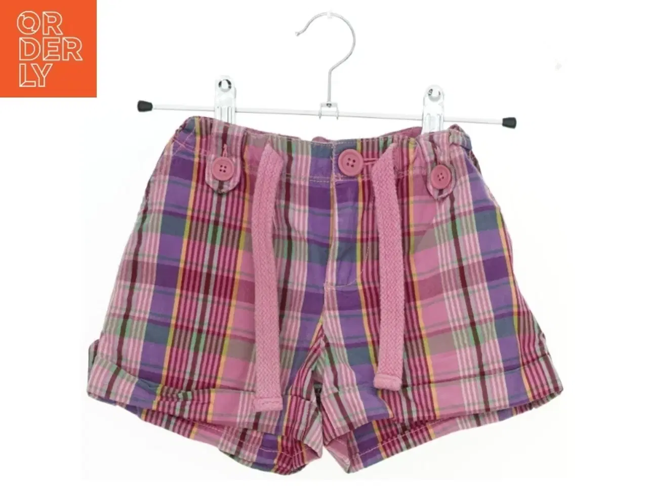 Billede 1 - Ternede shorts med pink detaljer fra GapKids (str. 128)