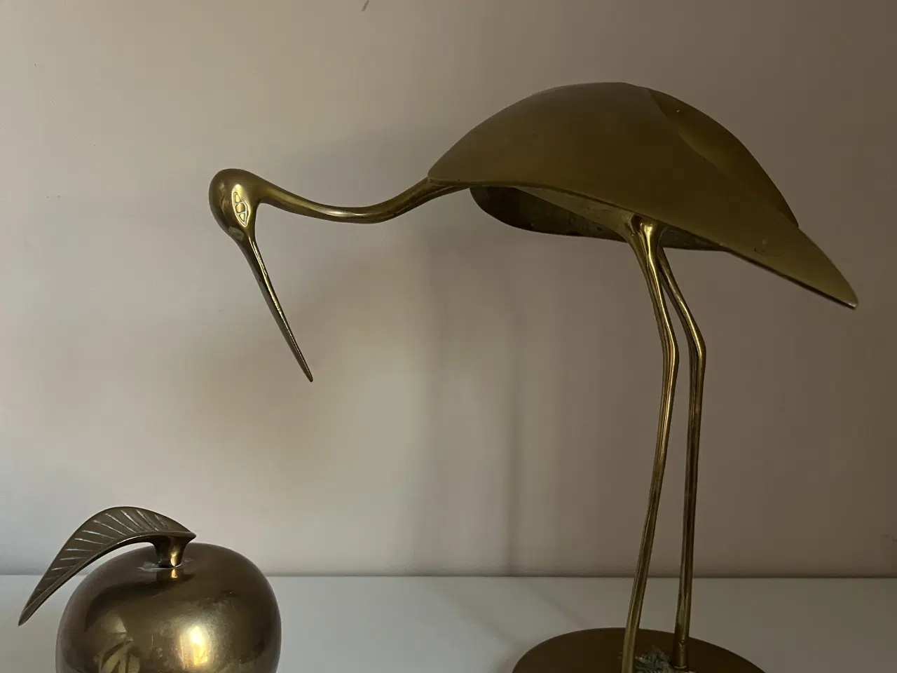 Billede 2 - Smukt tungt vintage messing æble 