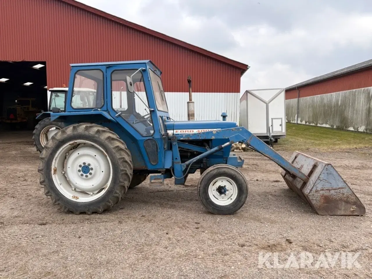 Billede 4 - Veterantraktor Ford 4000 med frontlæsser