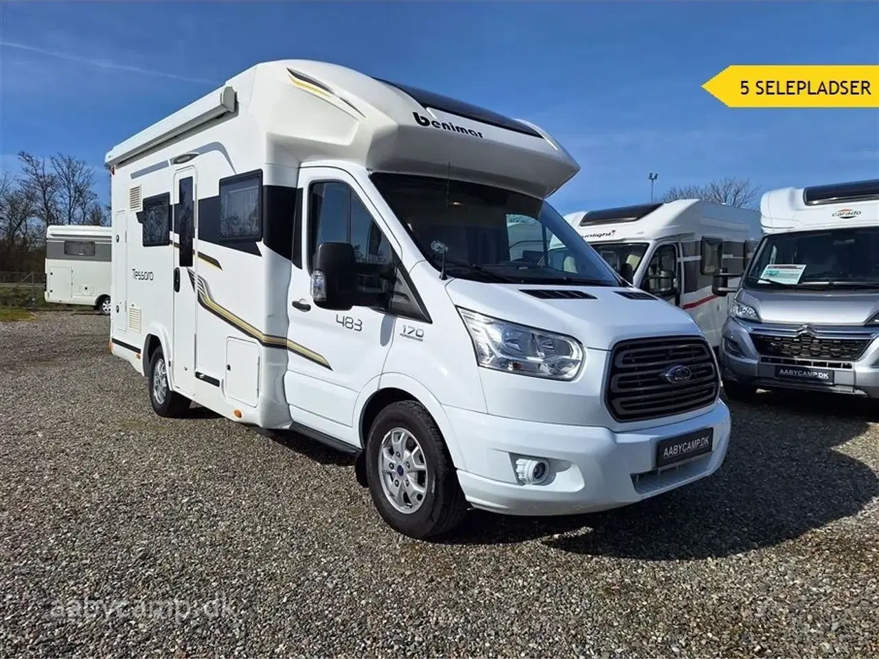 Billede 1 - 2019 - Benimar Tessoro 483   solceller. batteri. markise.duo control. tv. KUN 29,000 km.