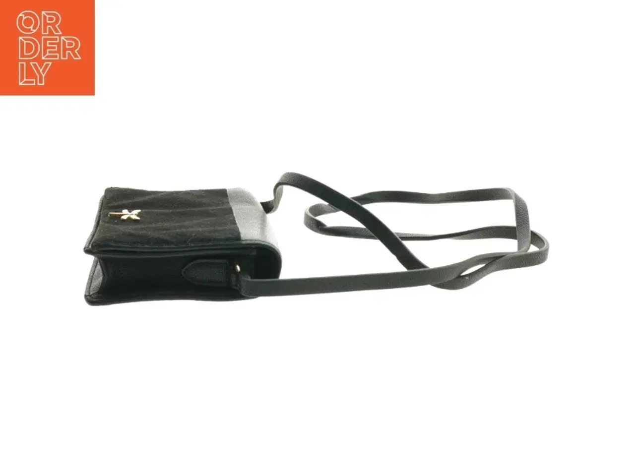 Billede 2 - Sort skuldertaske med gulddetalje fra H&M (str. 11x17x4 cm)