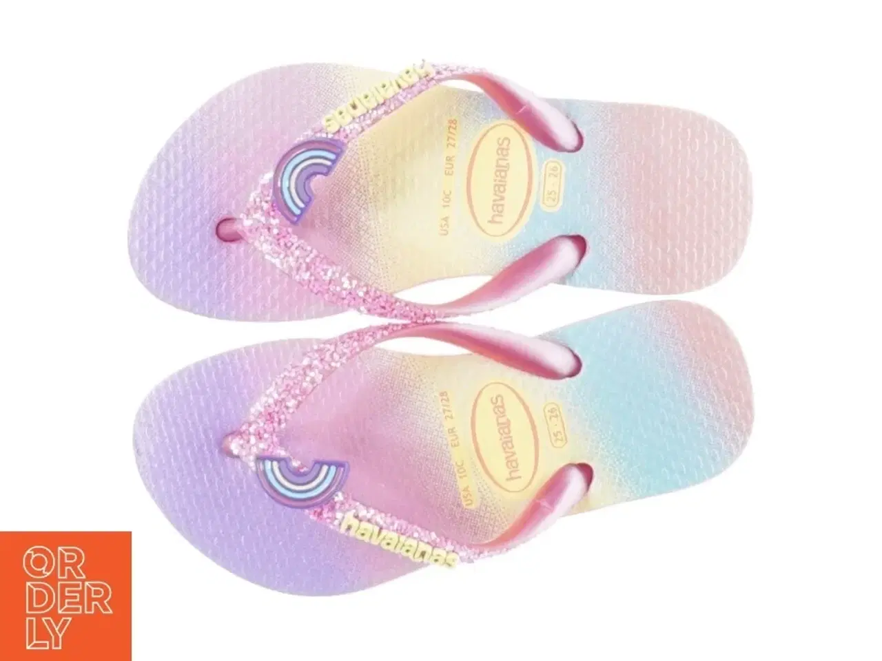 Billede 2 - Havaianas klipklappere med glimmer fra Havaianas (str. 27)
