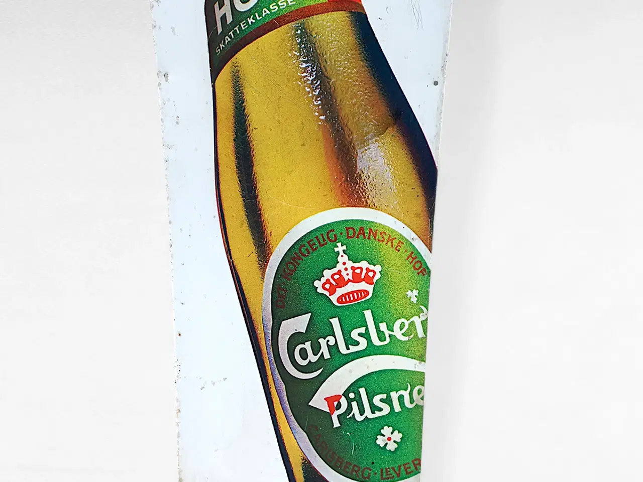 Billede 3 - Vintage Carlsberg Hof metalskilt – “helst en HOF”