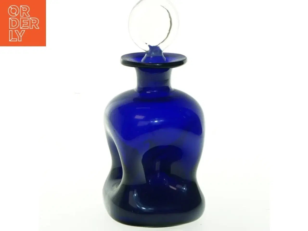 Billede 1 - Blå glas karaffel (str. 20x9 cm)