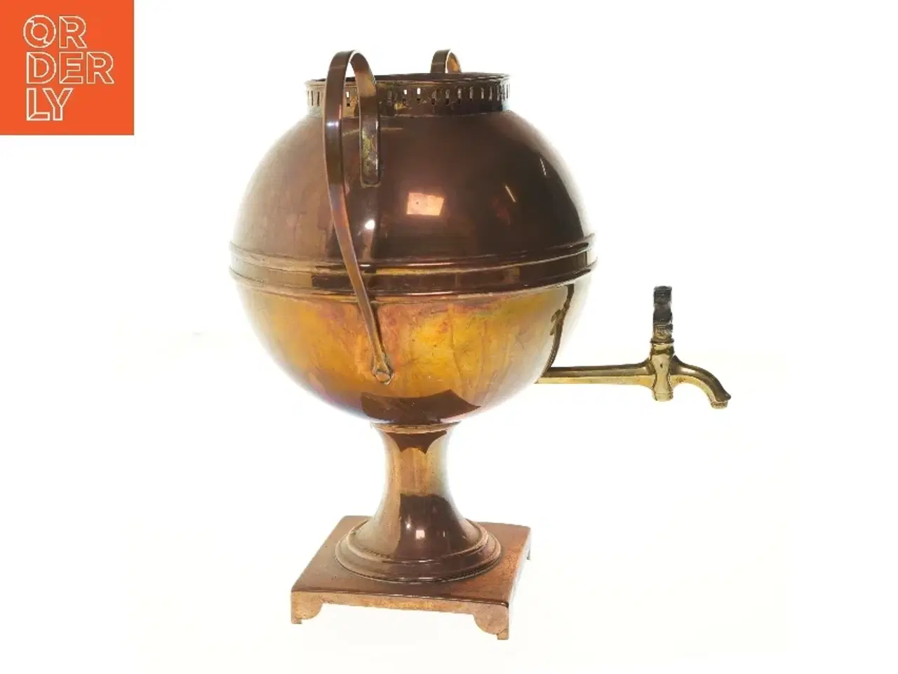 Billede 1 - Kobbersamovar (str. 40 cm)