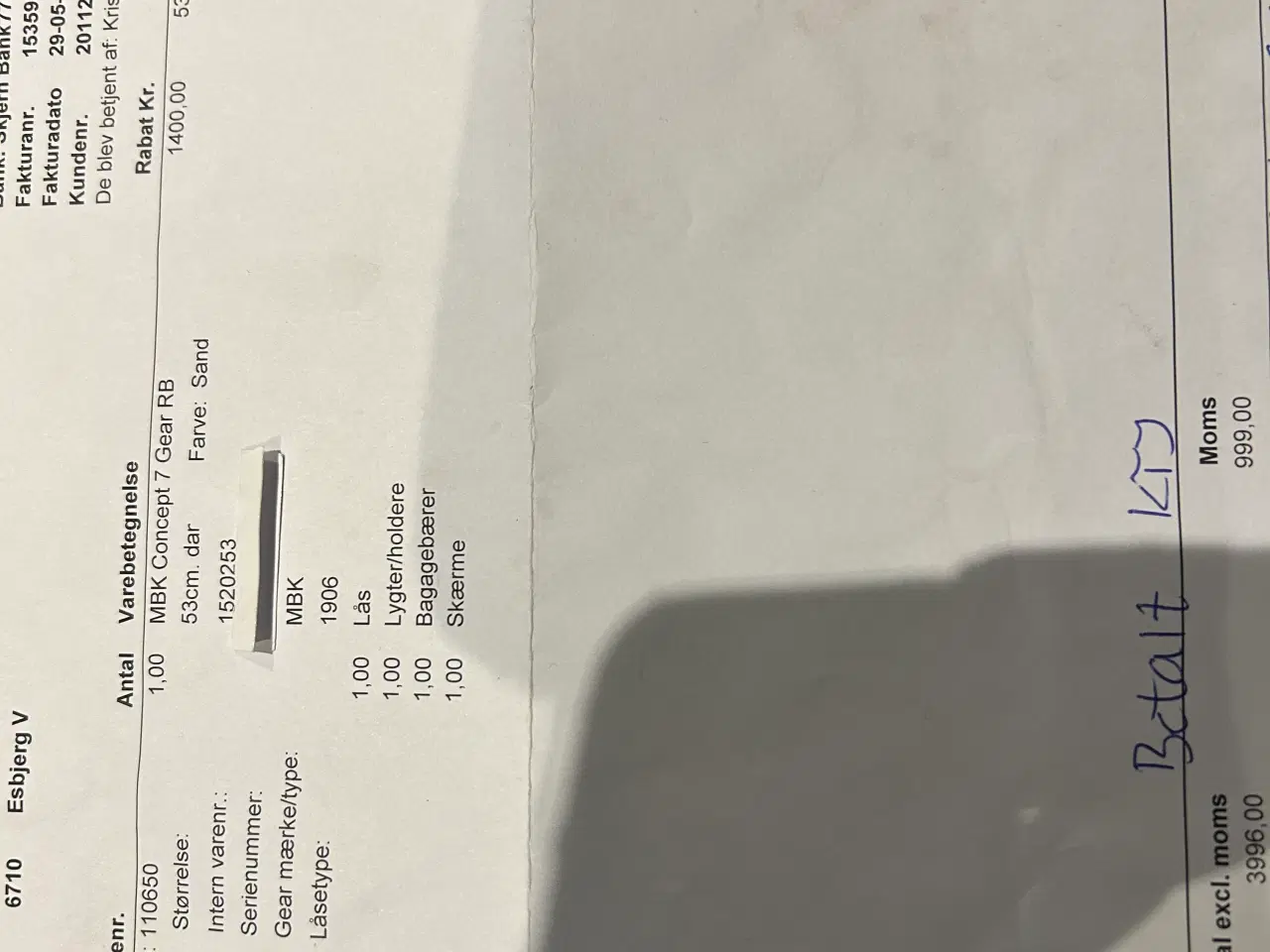 Billede 5 - MBK Concept 7 gear