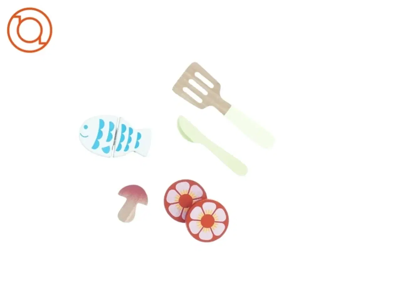 Billede 1 - Køkkenlegetøj og legemad i træ