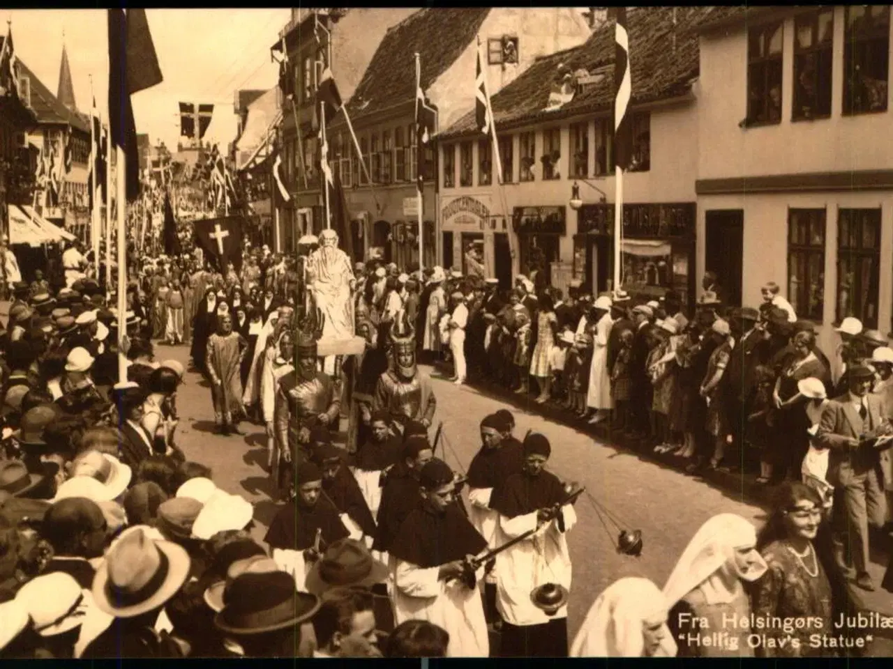 Billede 1 - Fra Helsingørs Jubilæum  "Hellig Olav Statue" - Chr. Olsen 4 - Ubrugt