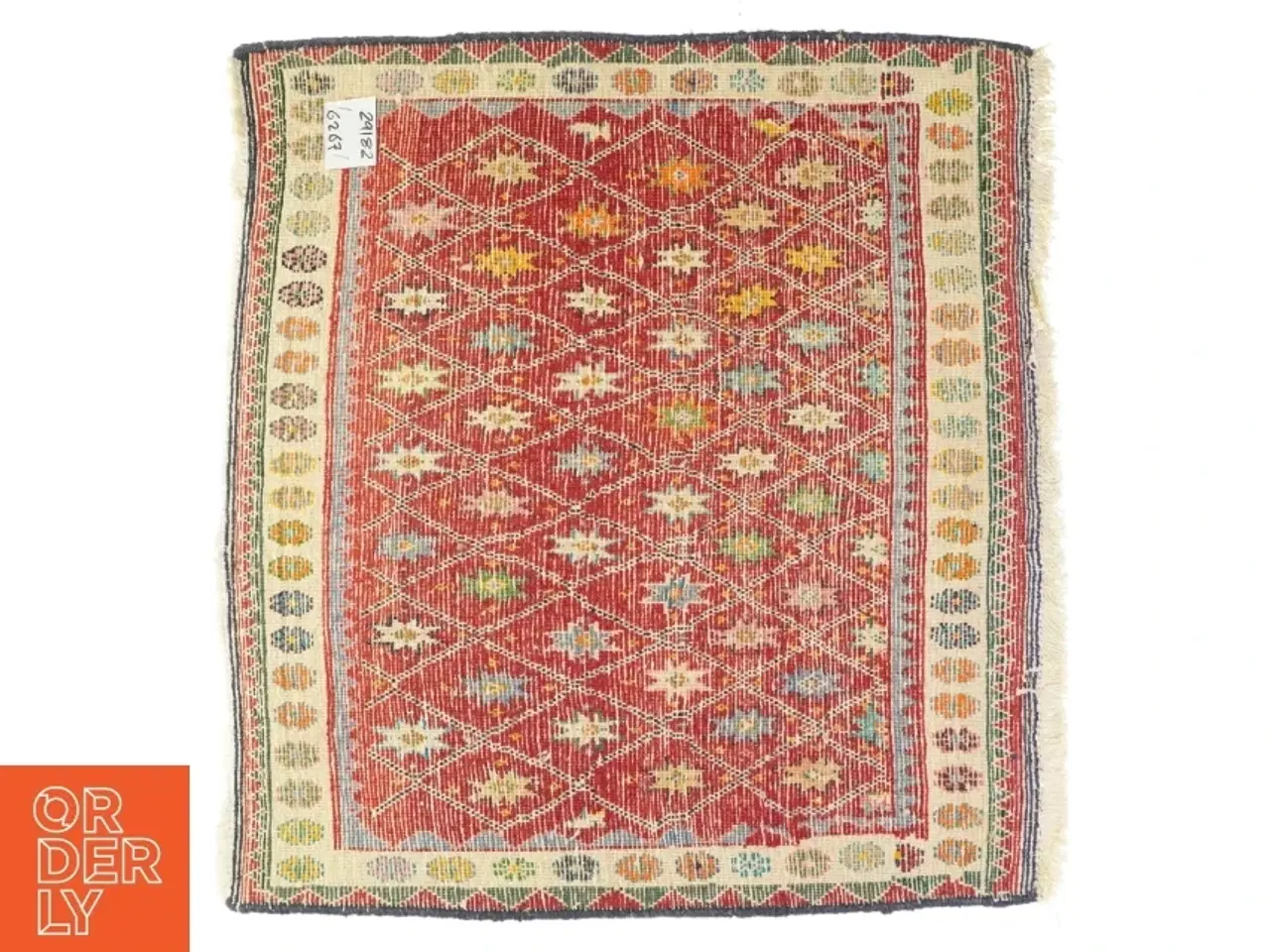 Billede 2 - ægte tæppe med mønster  (str. LB:66x63cm)