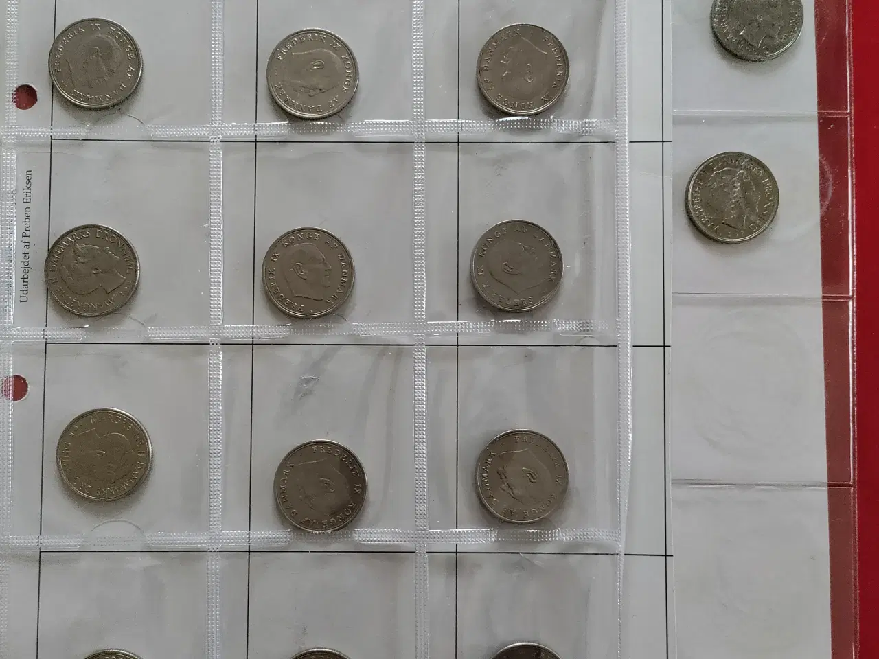 Billede 2 - Danmark 1 kroner 17 forskellige