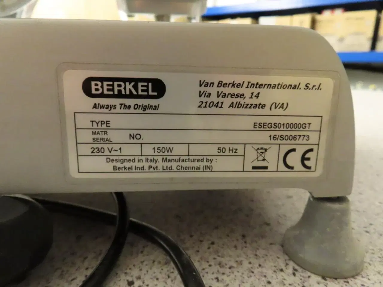 Billede 4 - Pålægsmaskine, BERKEL ESEGS010000GT