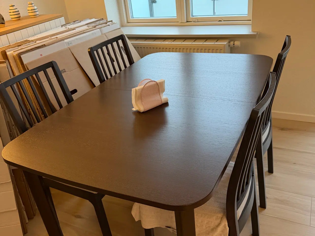 Billede 1 - IKEA Spisebord med udtræk, brun, 150/205/260x95 cm