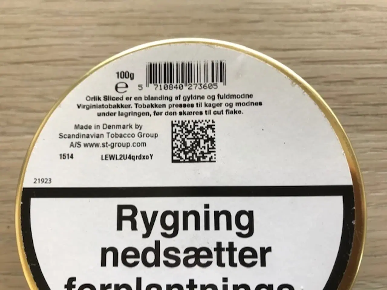 Billede 2 - Orlik Tobak i u/ åbnet dåse