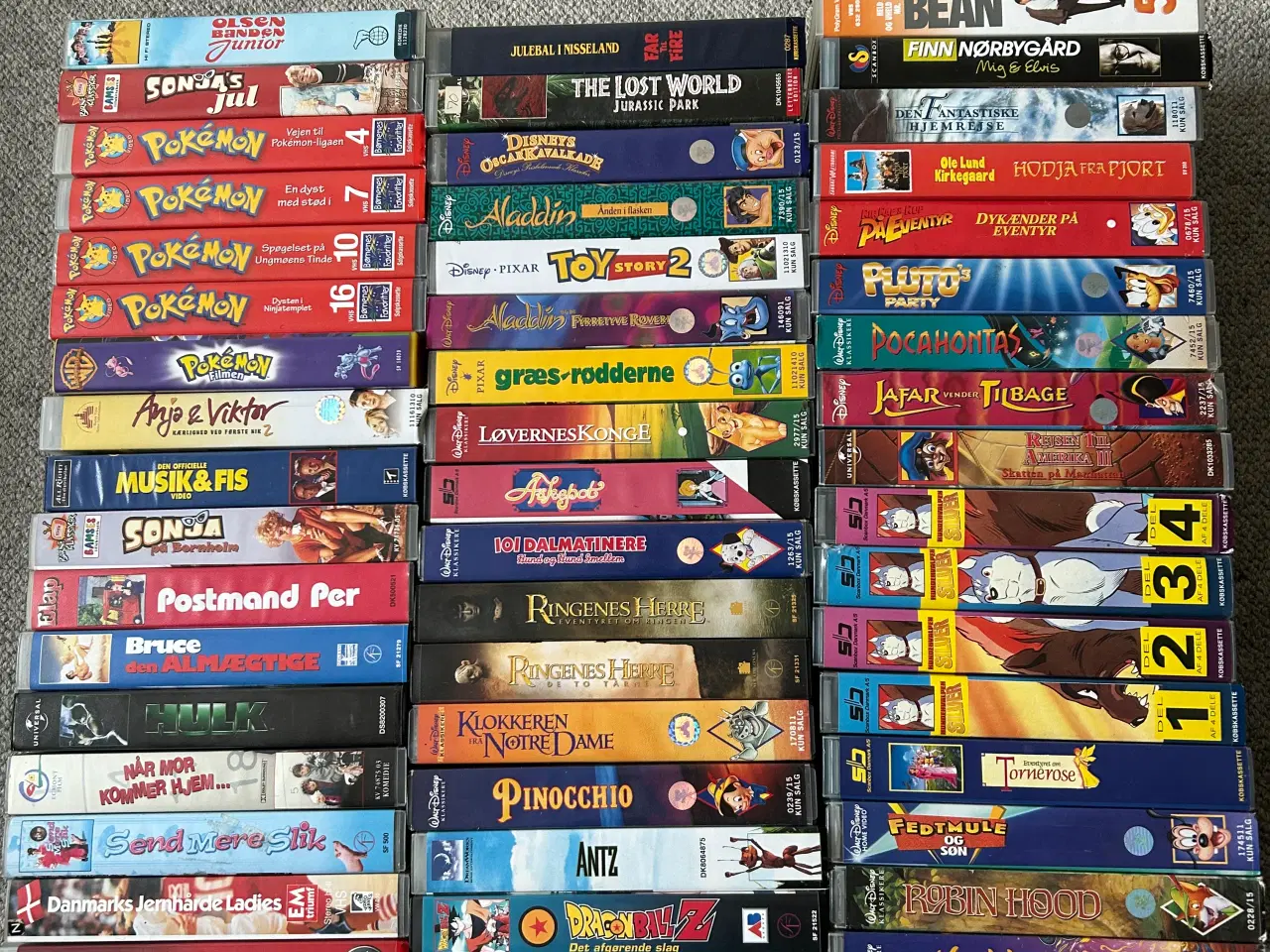 Billede 1 - VHS film, primært børnefilm. 51 stk