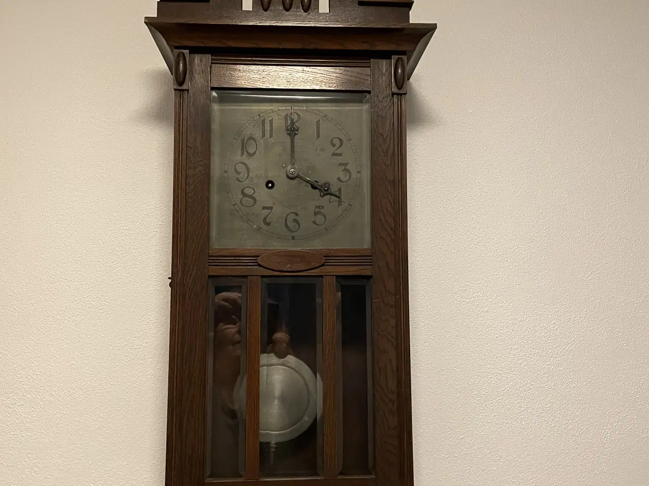 Billede 1 - Gammelt vægur, fra ca 1920.