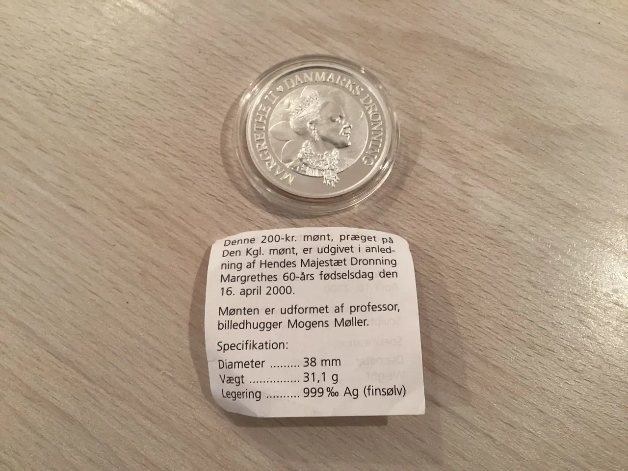 Billede 4 - 200 kroners erindringssølvmønter 1995&2000