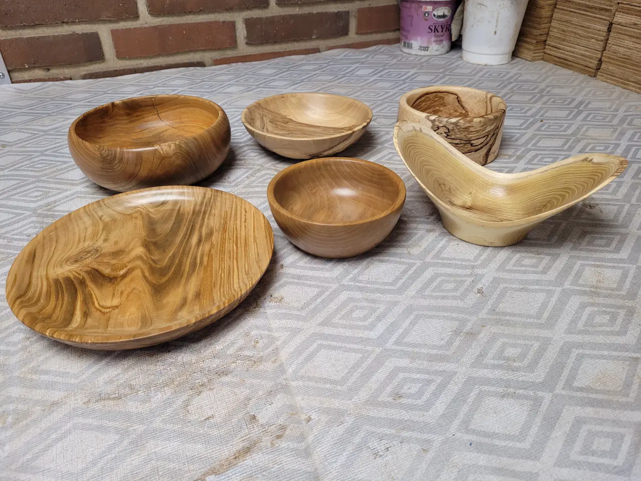 Billede 3 - Div. træskåle/fade 13 cm til 26 cm i diameter