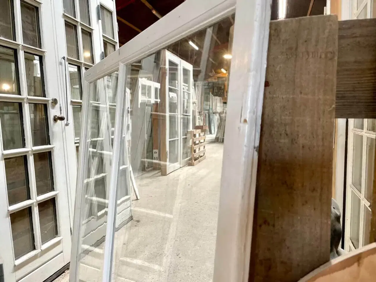 Billede 1 - Trukket glas monteret i forsatsramme