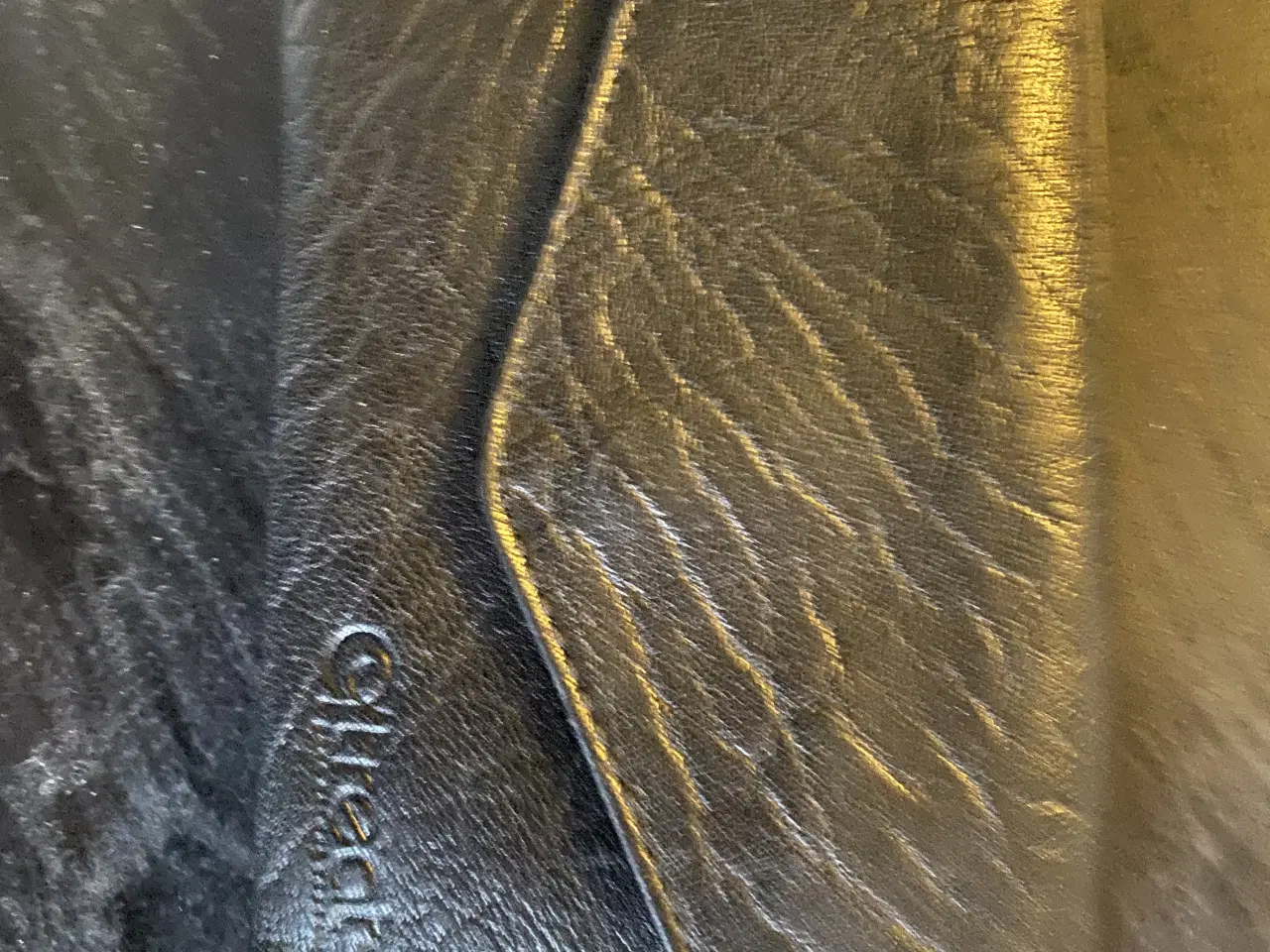 Billede 1 - Pung i sort læder