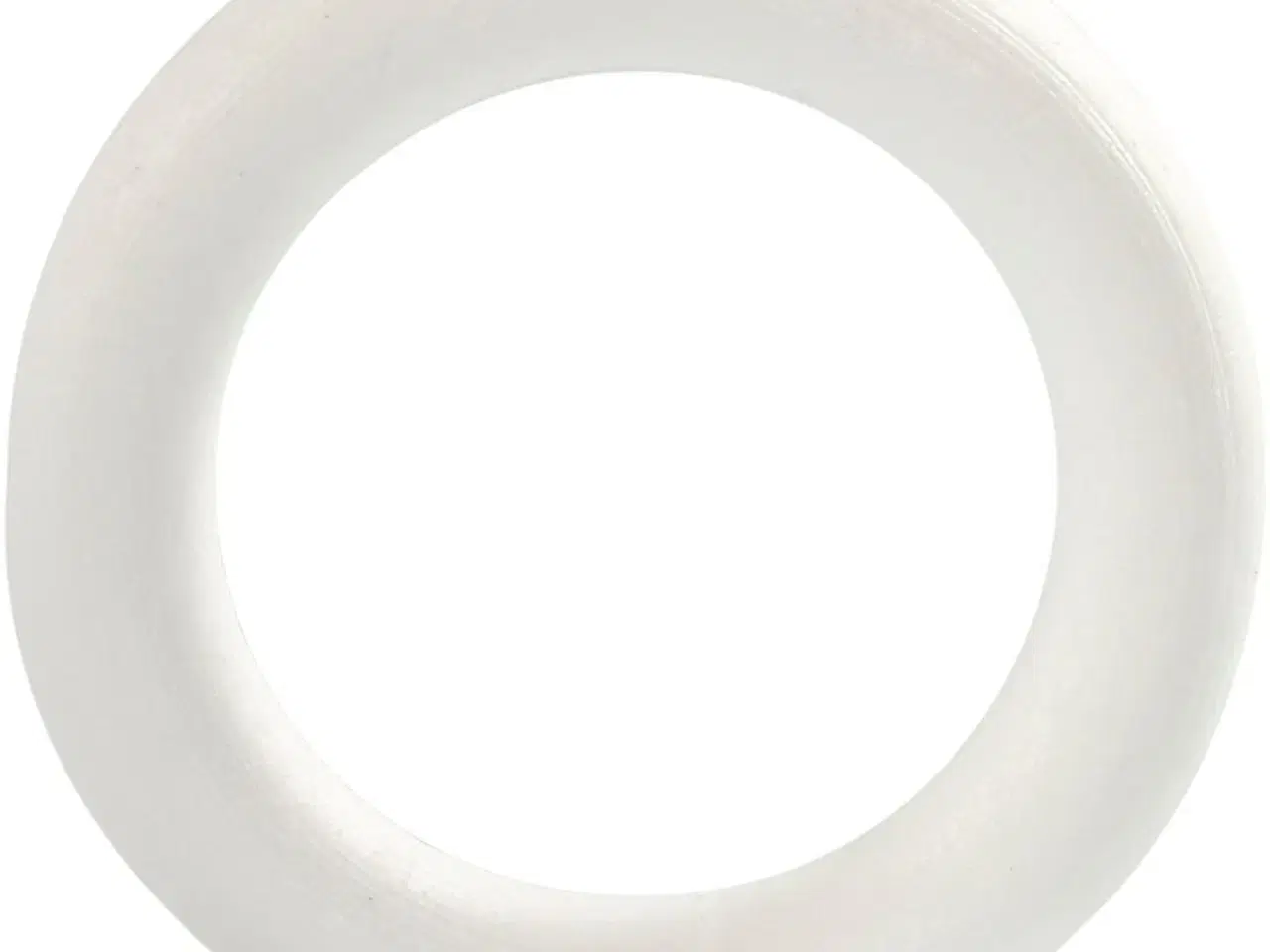 Billede 1 - Elegant Hvid Malkekrans 12 cm - Dekorativ Styropor
