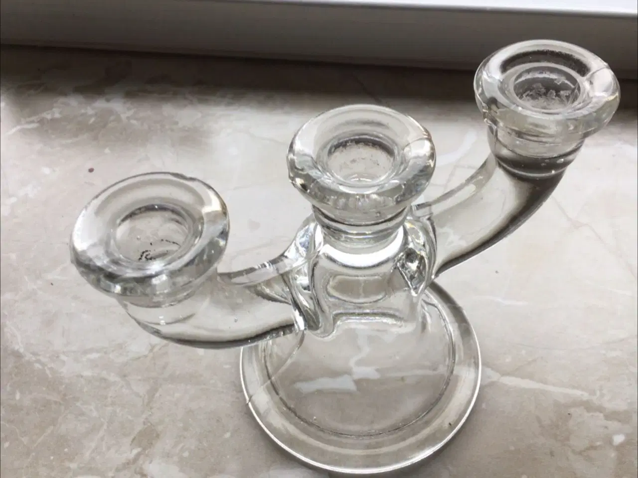 Billede 2 - Glas lysestage 