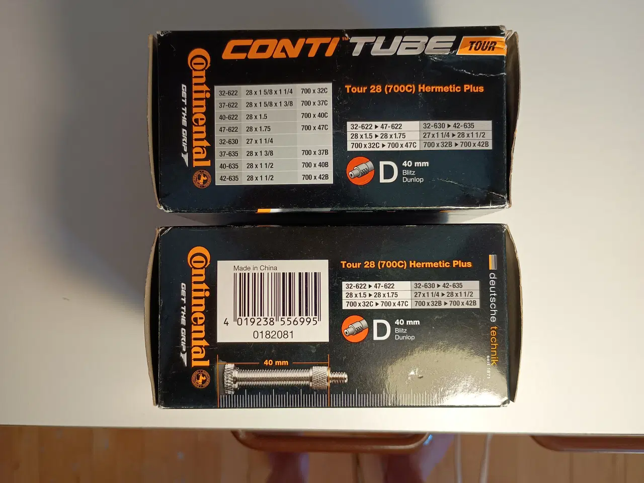 Billede 2 - Continental cykelslanger til 28" hjul, 2 stk.