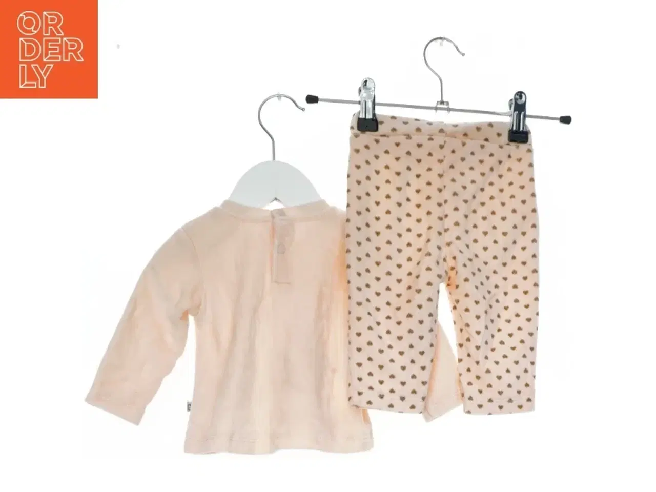 Billede 2 - Lyserødt baby sæt med bluse og bukser fra Bi (str. 62)