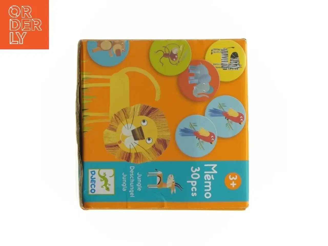 Billede 1 - Hukommelsesspil med jungledyr fra Djeco (str. 12 x 12 cm)
