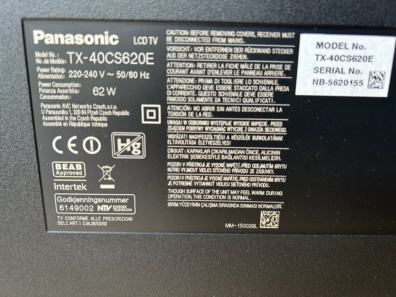 Billede 3 - Panasonic TV 40”