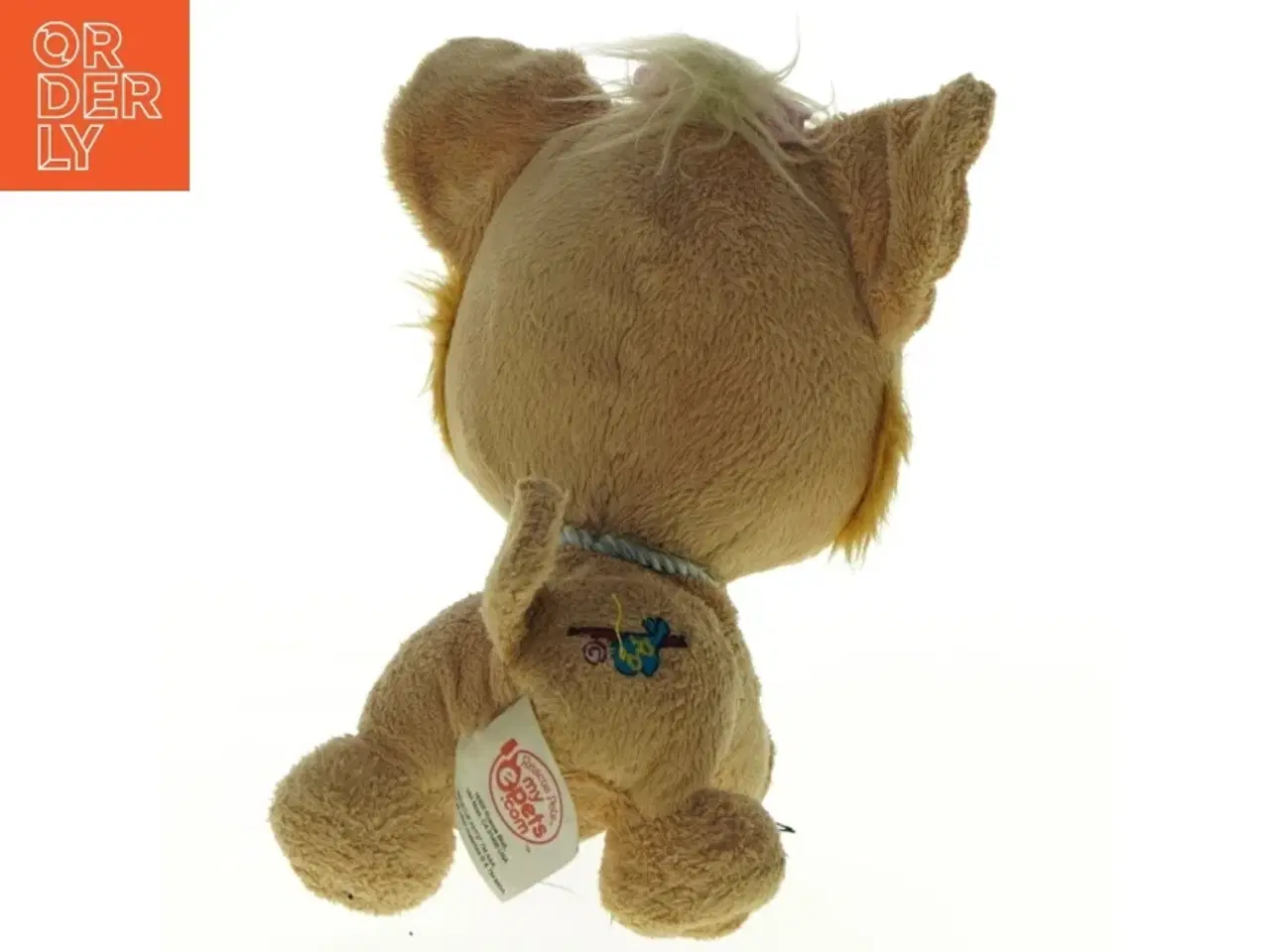 Billede 5 - Tøjdyr hund med halsbånd (str. 16 cm)