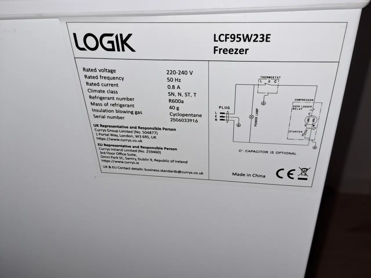 Billede 8 - Næsten ny kummefryser på 96 liter