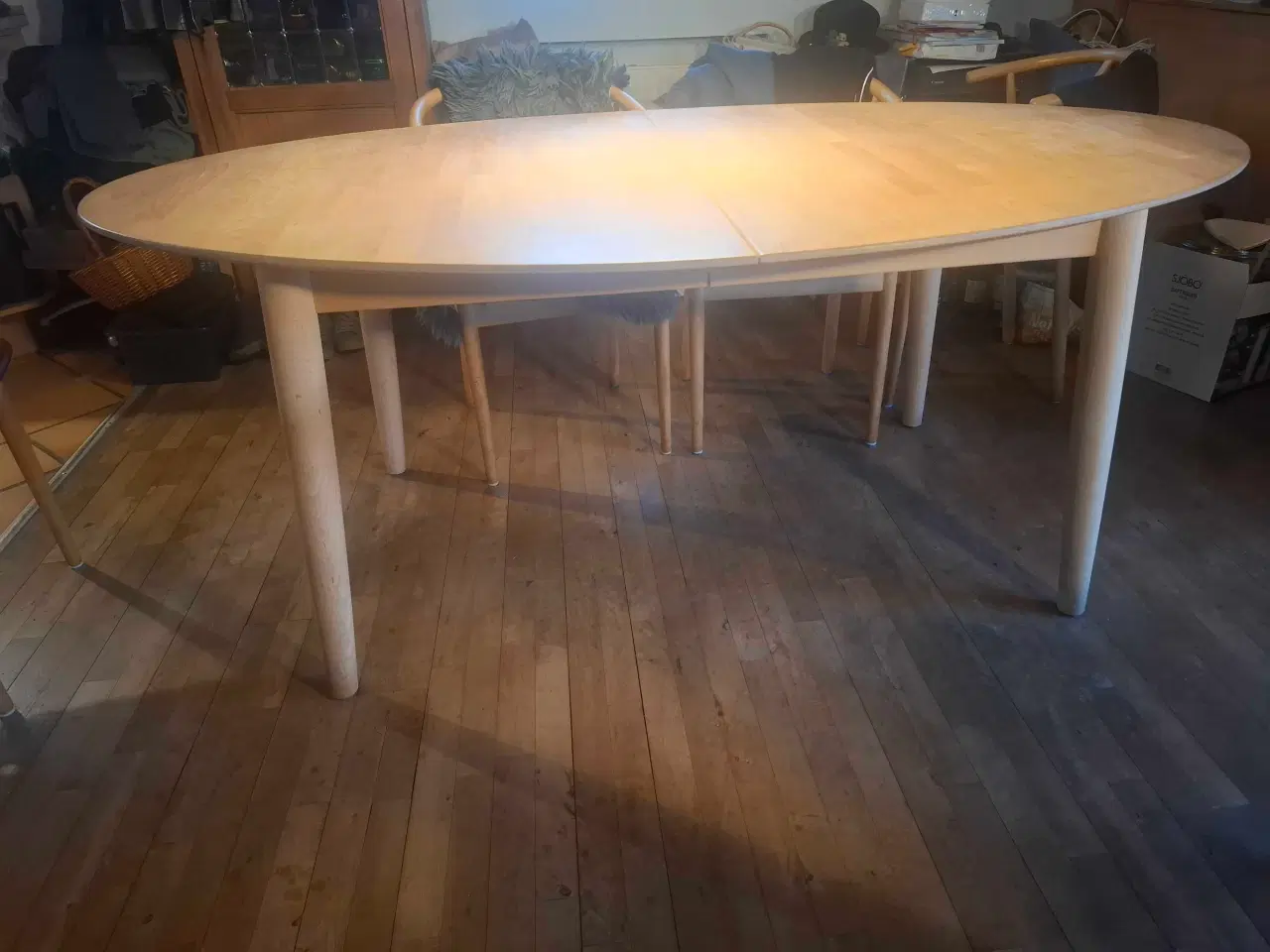 Billede 5 - Spisebord, sæbebehandlet bøg