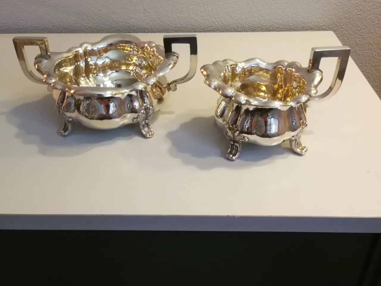 Billede 1 - 2 sølvskåle fra år 1850