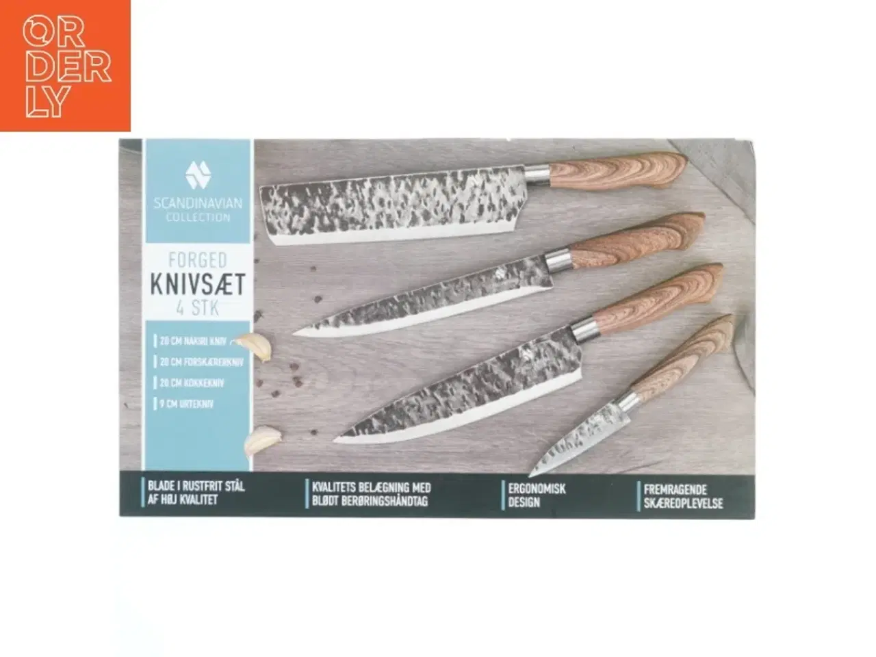 Billede 3 - Knivsæt 4 stk fra Scandinavian Collection (str. 20-9 cm)