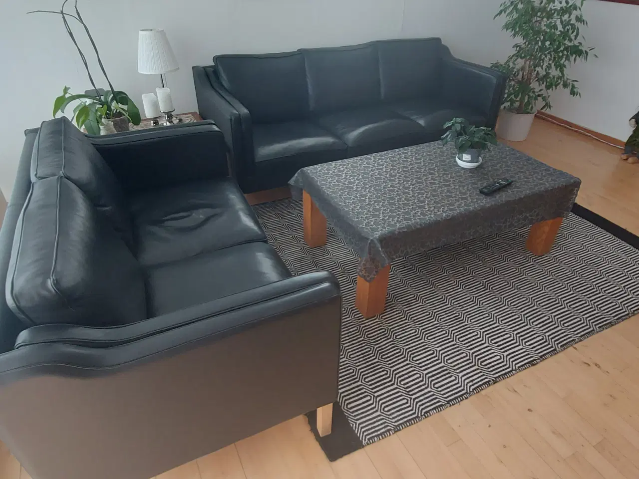 Billede 2 - Læder sofagruppe 