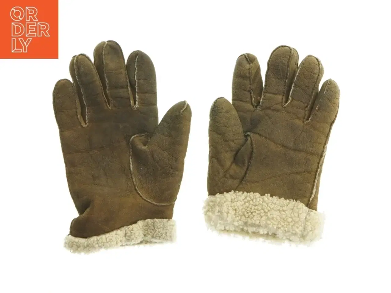 Billede 2 - Læderhandsker med indvendig foring (str. 23 cm)